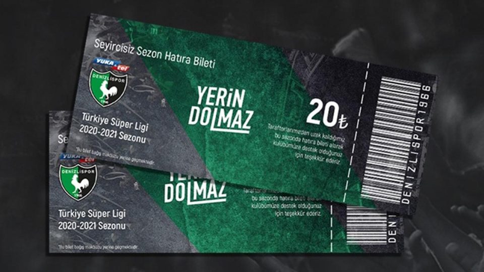 Denizlispor’dan “hatıra bilet” kampanyası