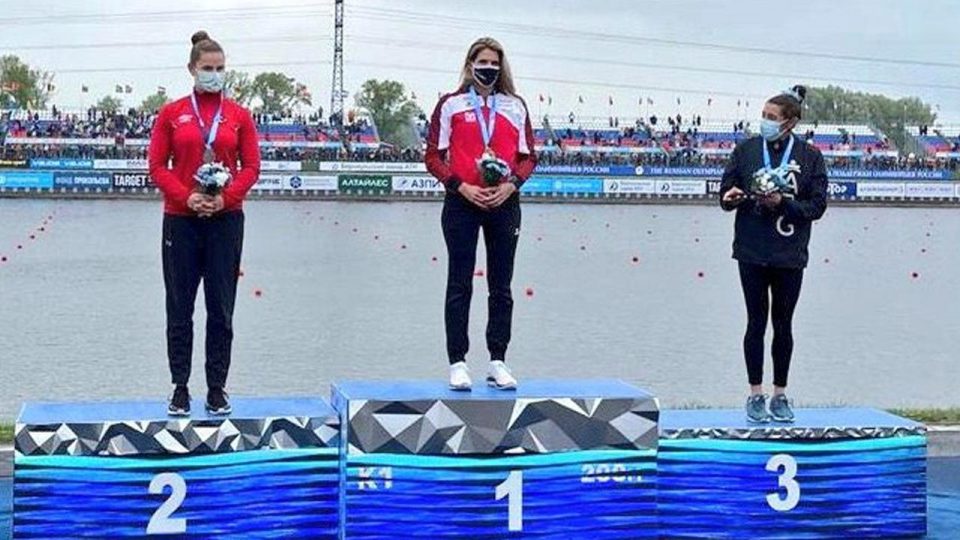 Milli kanocu Lasma Liepa’dan gümüş madalya