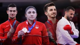 Milli karateciler tarihe geçti