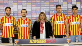 Kayserispor yeni transferlerini tanıttı