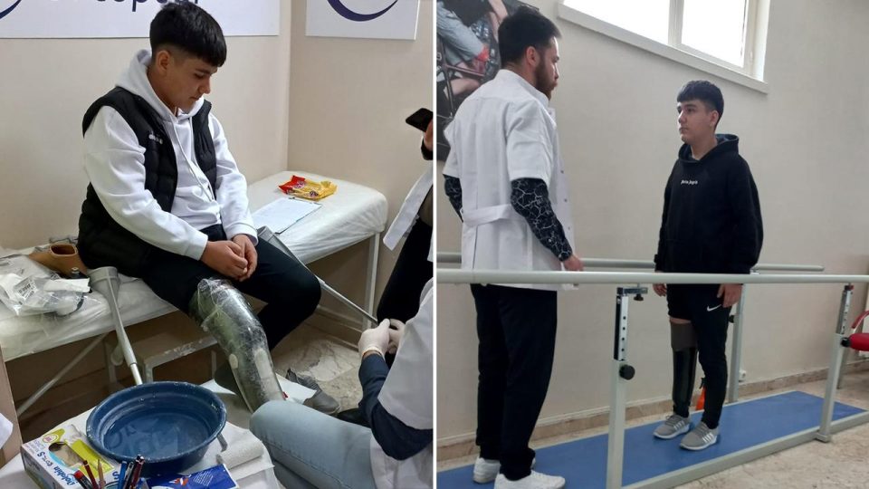 Geçirdiği kaza genç futbolcuyu yıldırmadı