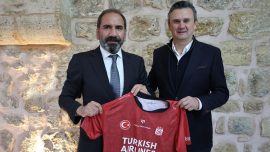Sivasspor-Cluj maçı öncesi dostluk yemeği