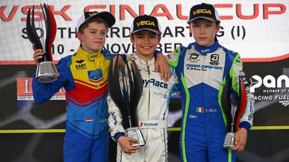 Minik karting yarışçısı İskender Zülfikari WSK Final Kupası’nı kazandı