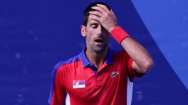 Djokovic antrenman maçını yarıda bıraktı