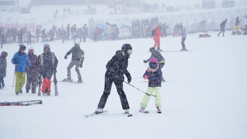 Erciyes’te pistler kayakseverlerle doldu