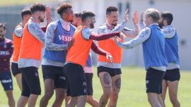Trabzonspor MKE Ankaragücü maçı hazırlıklarına devam etti