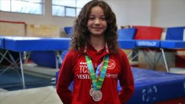 Cimnastikte tarihi başarı kazanan milli sporcu olimpiyat madalyasına odaklandı